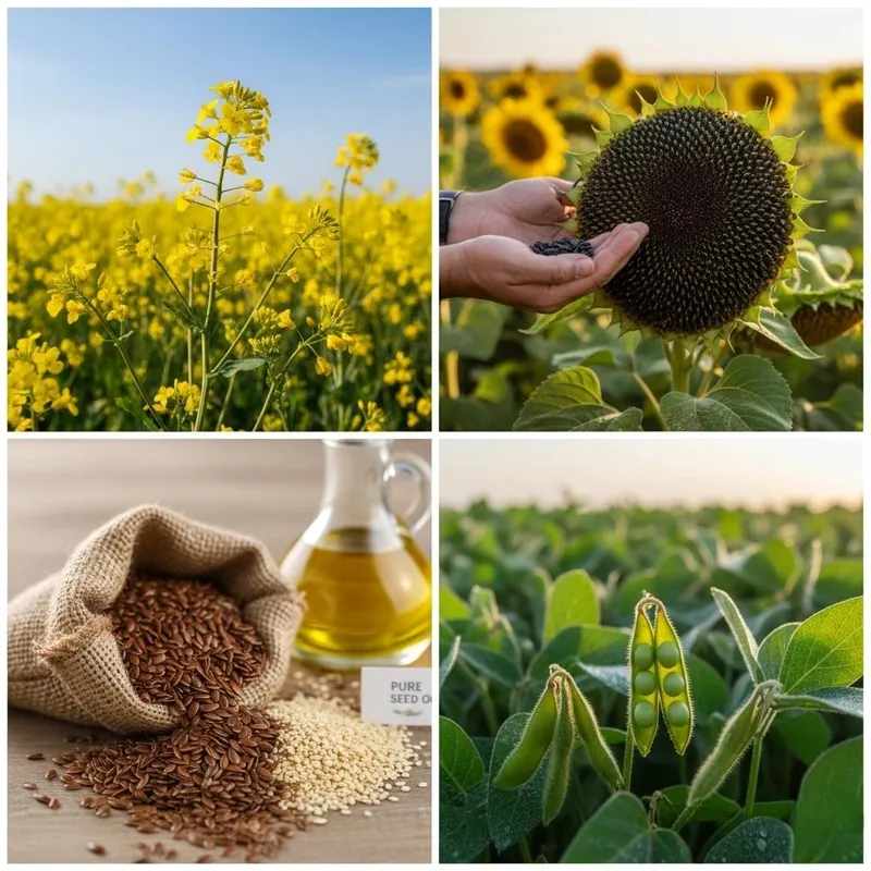 Oilseed crops, seeds and edible oil